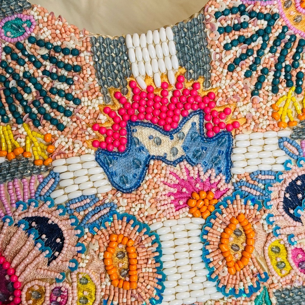 Multicolor Beaded Bag - Picture 3 of 4